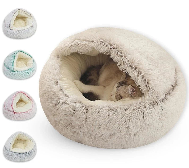 Soft Cat Bed Soft with Cover Round