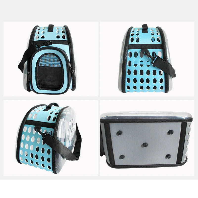 Transparent Foldable Outdoor Pet Travel Carrier Bag